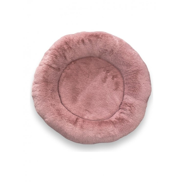 Yumuşak Tüylü Peluş Yuvarlak Evcil Hayvan Kedi Yatağı Minder 50cm Pudra Pembe Yumuşak Tüylü Peluş Yuvarlak Evcil Hayvan Kedi Yatağı Minder 50cm Pudra Pembe