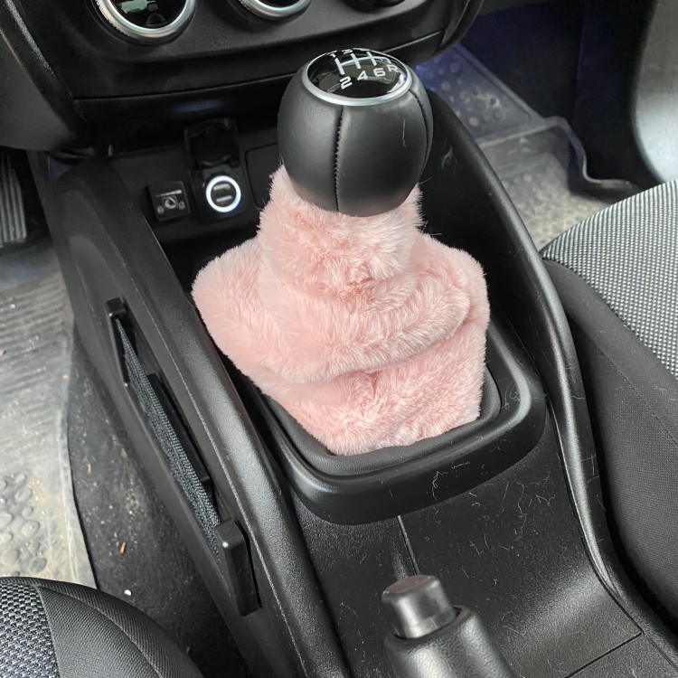 Yumuşak Peluş Vites Körüğü Vites Süsü Pudra Pembe Yumuşak Peluş Vites Körüğü Vites Süsü Pudra Pembe