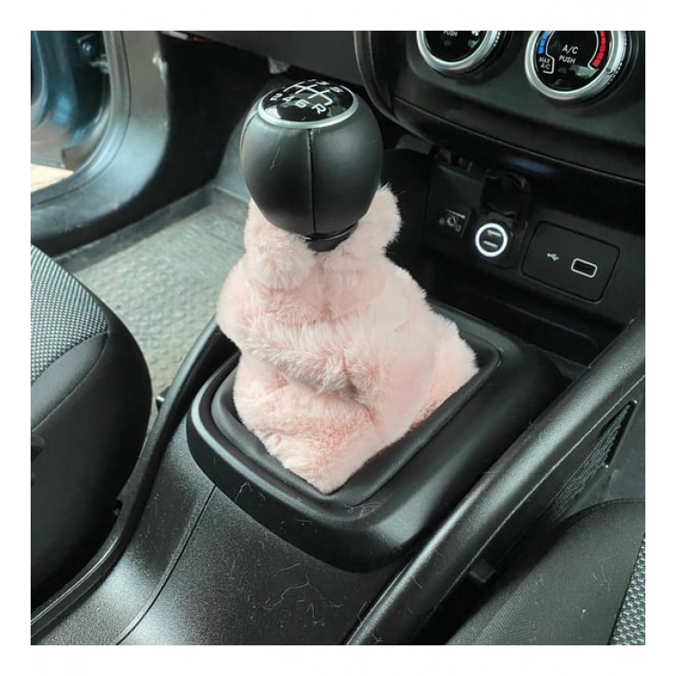 Yumuşak Peluş Vites Körüğü Vites Süsü Pudra Pembe Yumuşak Peluş Vites Körüğü Vites Süsü Pudra Pembe
