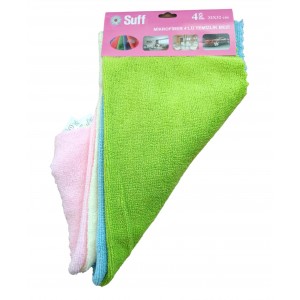 Suff Mikrofiber Oto Temizlik Bezi Havlu 4'lü 32x32cm