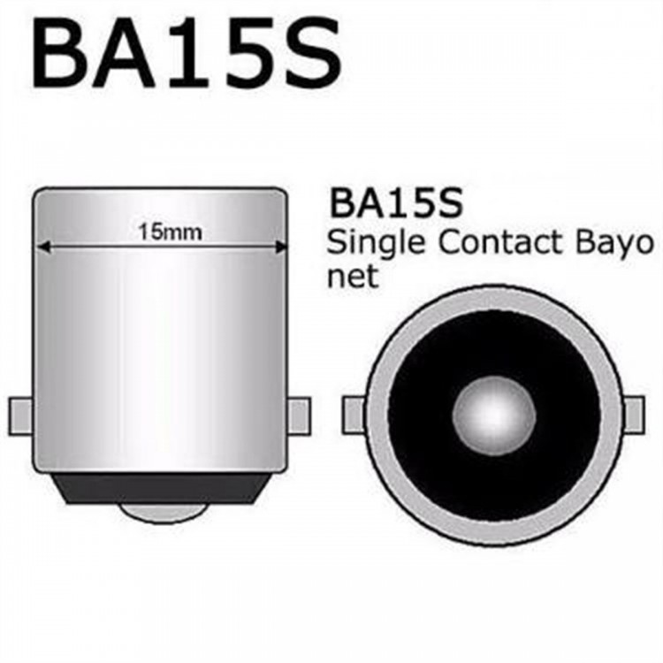 Super Light BA15S 1267 67 5W 12V Halojen Park Ampulü 2 Adet Sarı