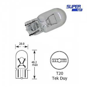 Super Light T20 Dipsiz Turuncu Park Ampulü Çift Duy WY21 12v 21W 1 Adet Super Light T20 Dipsiz Turuncu Park Ampulü Çift Duy WY21 12v 21W 1 Adet