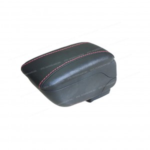 Sürgülü Kol Dayama Kolçak Siyah Kırmızı Dikişli