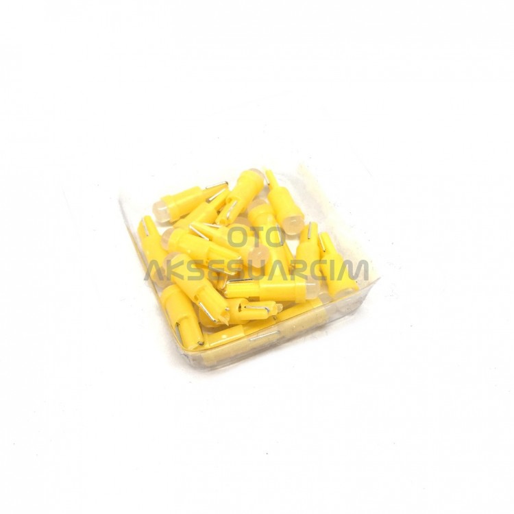 T5 Ampul İç Gösterge Ledi Ultra Parlak 20'li Takım Turuncu