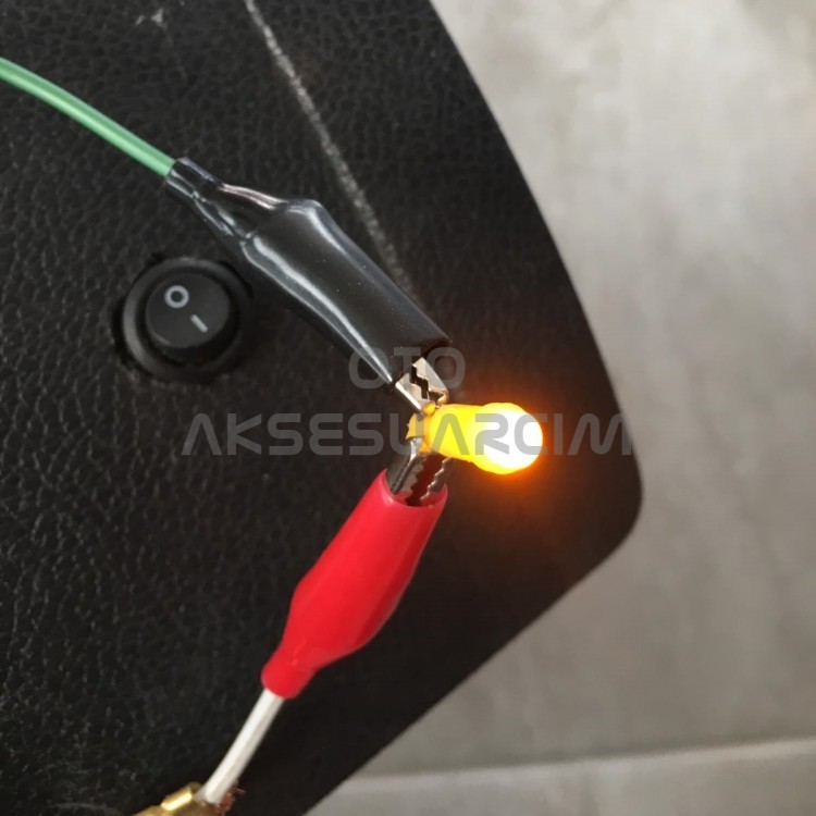 T5 Ampul İç Gösterge Ledi Ultra Parlak 20'li Takım Turuncu