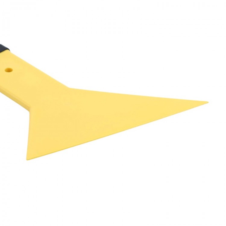 Uzun Saplı Balta Ragle Arka Cam Filmi Çekme Aparatı Sarı Siyah 35x13cm