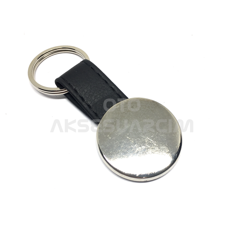 Türk Bayrağı Silikon Luxury Metal Oto Anahtarlık Siyah