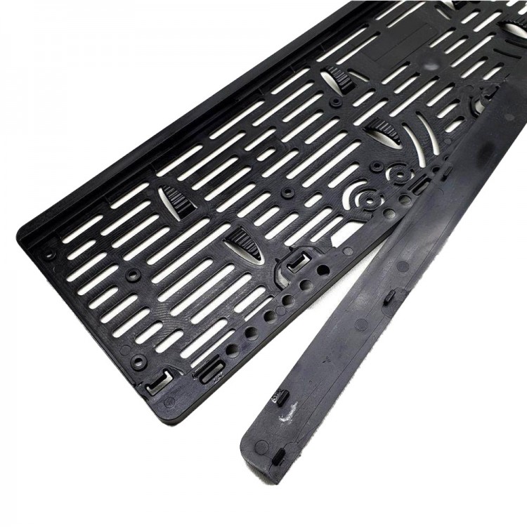 Türkiye Yazılı Plastik Plakalık Plaka Altlığı Çıtalı 2'li Beyaz