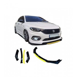 Universal FC5 Model Tampon Eki Ön Lip 4 Parça Siyah Sarı