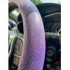 Hologram Noktalı Janjanlı Direksiyon Kılıfı Lila