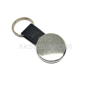 Skoda Deri Luxury Metal Oto Anahtarlık Siyah