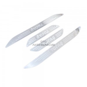 Tofaş Pleksi Nikelaj Oto Araba Kapı Eşiği Çıta 4'lü