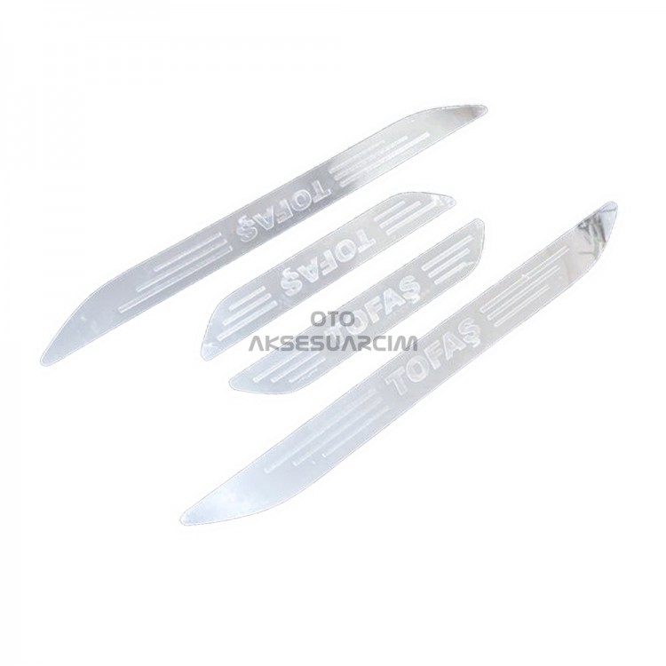 Tofaş Pleksi Nikelaj Oto Araba Kapı Eşiği Çıta 4'lü