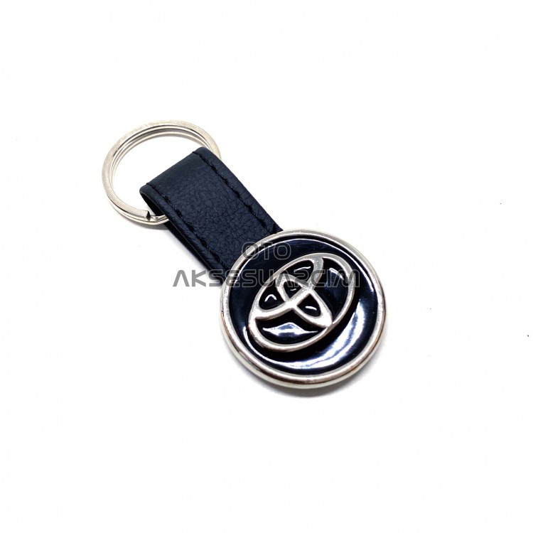 Toyota Deri Luxury Metal Oto Anahtarlık Siyah Toyota Deri Luxury Metal Oto Anahtarlık Siyah