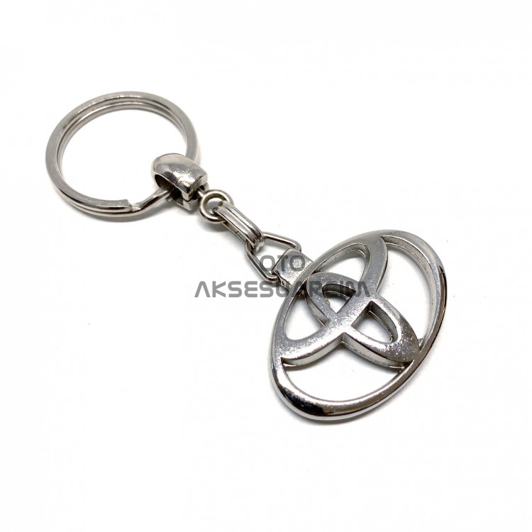 Toyota Metal Luxury Oto Anahtarlık Krom