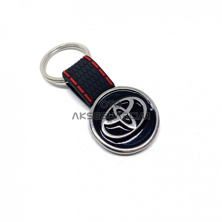 Toyota Silikon Luxury Metal Oto Anahtarlık Siyah Toyota Silikon Luxury Metal Oto Anahtarlık Siyah