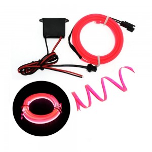 Fitilli İp Neon Led Torpido Şeridi 1 Metre Pembe Fitilli İp Neon Led Torpido Şeridi 1 Metre Pembe