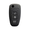 Ford Focus Mondeo Fiesta Kuga Sustalı Anahtar Uyumlu Silikon Oto Anahtar Kumanda Kabı Kılıf Siyah