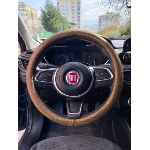 Hologram Noktalı Janjanlı Direksiyon Kılıfı Gold Hologram Noktalı Janjanlı Direksiyon Kılıfı Gold