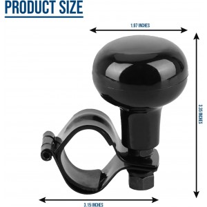 Direksiyon Çevirme Topuzu Geçme Lüks Siyah Direksiyon Çevirme Topuzu Geçme Lüks Siyah