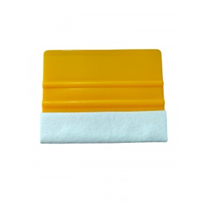 Yün Keçeli Kare Ragle Folyo Cam Filmi Çekme Aparatı Sarı