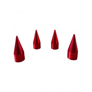 Alüminyum Sivri Sibop Kapağı Kırmızı 4'lü 32mm