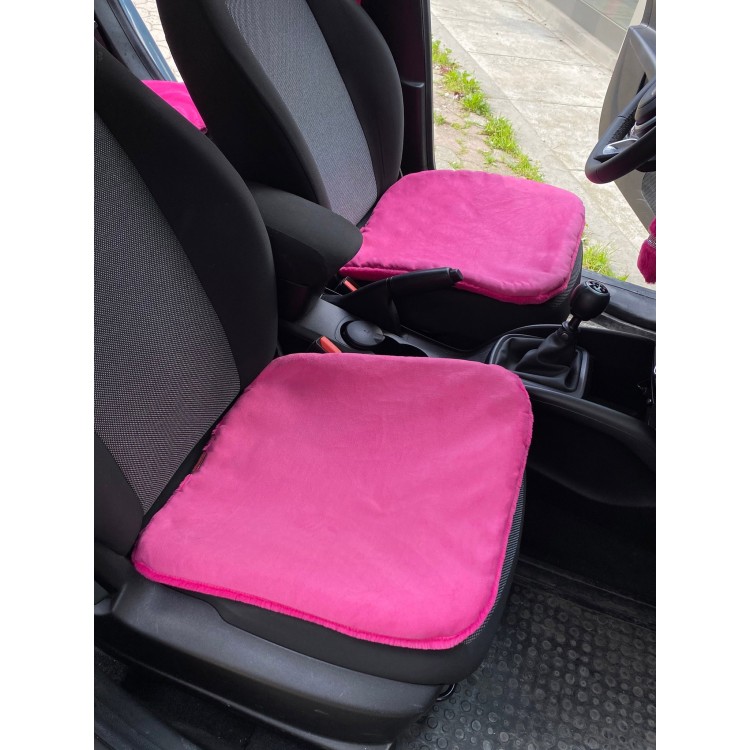 Yumuşak Tüylü Peluş Serme Oto Koltuk Koruyucu Minder Koltuk Kılıfı Ön Arka Fuşya Pembe Yumuşak Tüylü Peluş Serme Oto Koltuk Koruyucu Minder Koltuk Kılıfı Ön Arka Fuşya Pembe