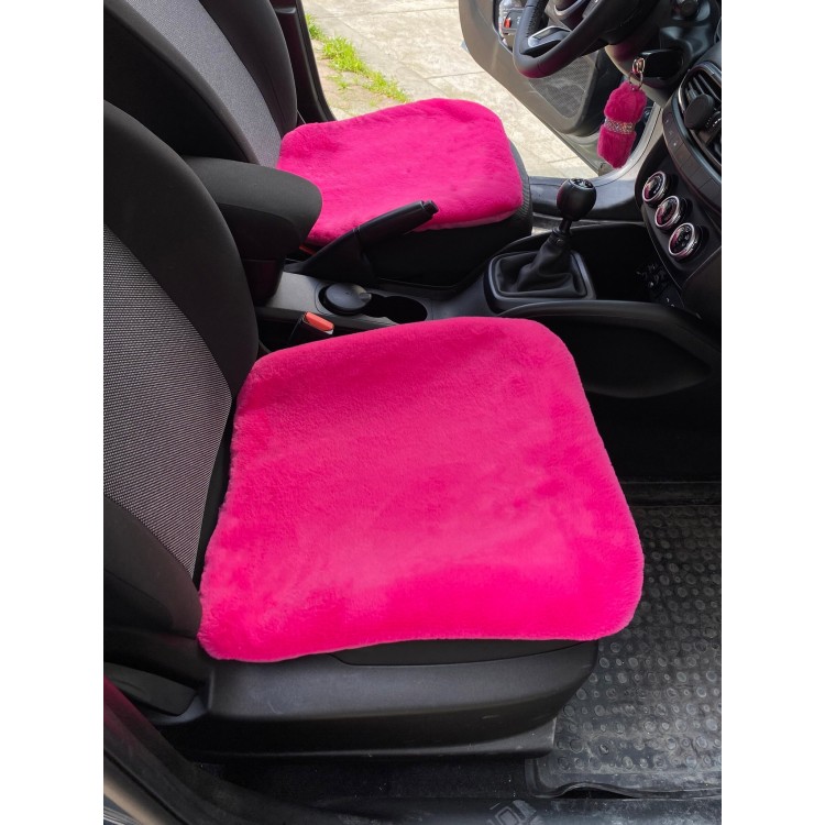 Yumuşak Tüylü Peluş Serme Oto Koltuk Koruyucu Minder Koltuk Kılıfı Ön Arka Fuşya Pembe Yumuşak Tüylü Peluş Serme Oto Koltuk Koruyucu Minder Koltuk Kılıfı Ön Arka Fuşya Pembe