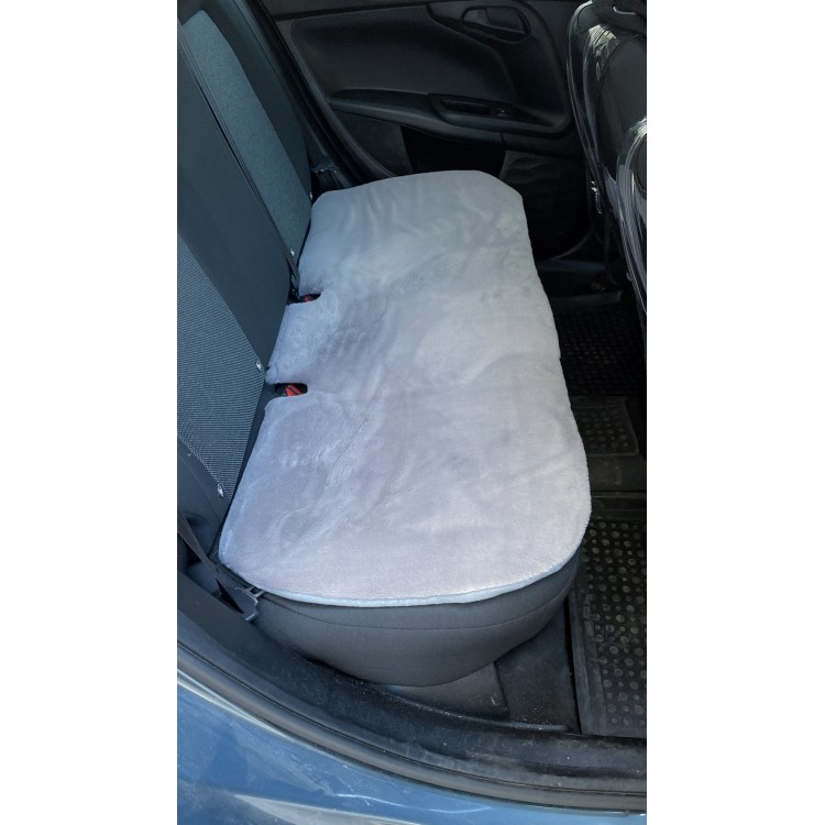 Yumuşak Tüylü Peluş Serme Oto Koltuk Kılıfı Koruyucu Minder Ön Arka Gri Yumuşak Tüylü Peluş Serme Oto Koltuk Kılıfı Koruyucu Minder Ön Arka Gri