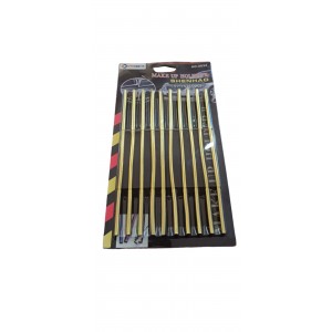 U Tip Geçmeli Havalandırma Nikelaj Şerit Çıta İnce 20cm 10 Parça Gold