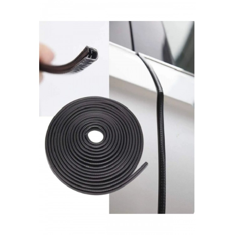 Kapı Koruma Fitili U Tip Geçme Şerit Kaliteli 5 Metre Siyah Kapı Koruma Fitili U Tip Geçme Şerit Kaliteli 5 Metre Siyah