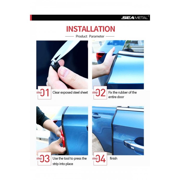 Kapı Koruma Fitili U Tip Geçme Şerit Kaliteli 5 Metre Siyah Kapı Koruma Fitili U Tip Geçme Şerit Kaliteli 5 Metre Siyah