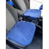 Yumuşak Tüylü Peluş Serme Oto Koltuk Koruyucu Minder Ön Arka Mavi