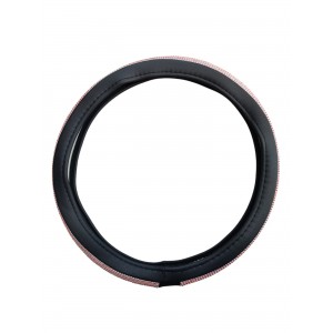 Kırmızı Taşlı Geçmeli Direksiyon Kılıfı-Siyah Derili Kırmızı Taşlı Geçmeli Direksiyon Kılıfı-Siyah Derili