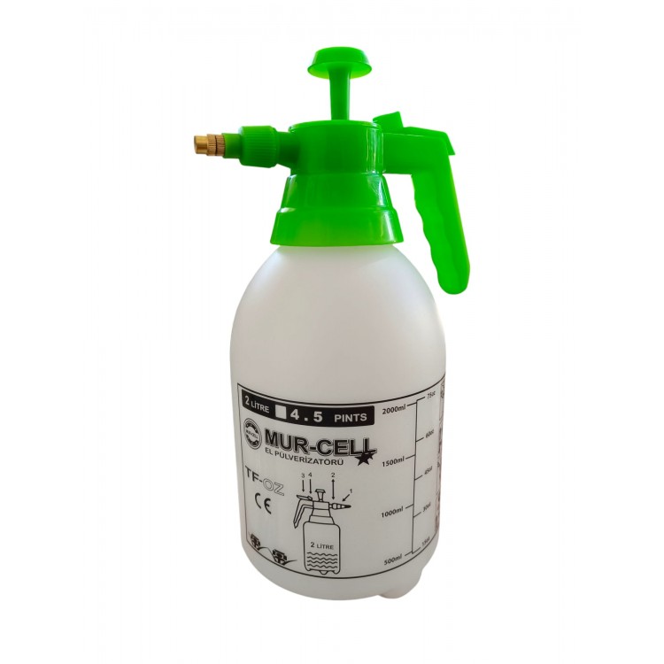 Mur-Cell Plastik Basınçlı Fısfıs Sprey Uygulama Şişesİ Boş Dispanser 2 LT Mur-Cell Plastik Basınçlı Fısfıs Sprey Uygulama Şişesİ Boş Dispanser 2 LT