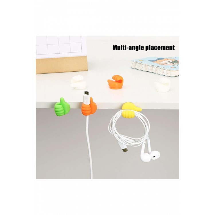 Baş Parmak Kablo Tutucu Mavi 4'lü