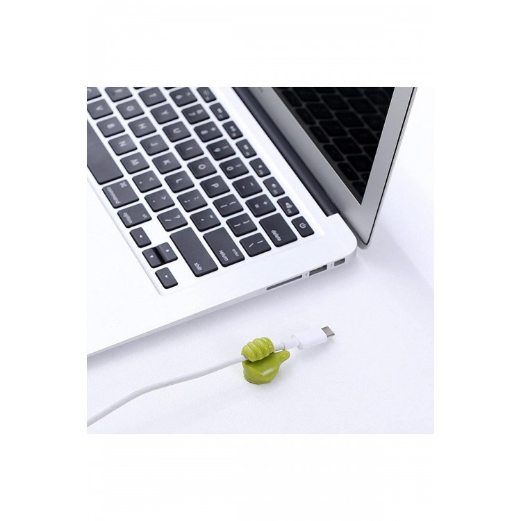 Baş Parmak Kablo Tutucu Mavi 4'lü