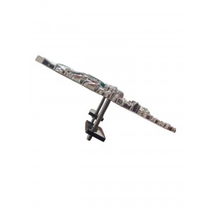 Osmanlı Devlet Arması Vidalı Kabartma Logo Büyük 12x11cm Krom