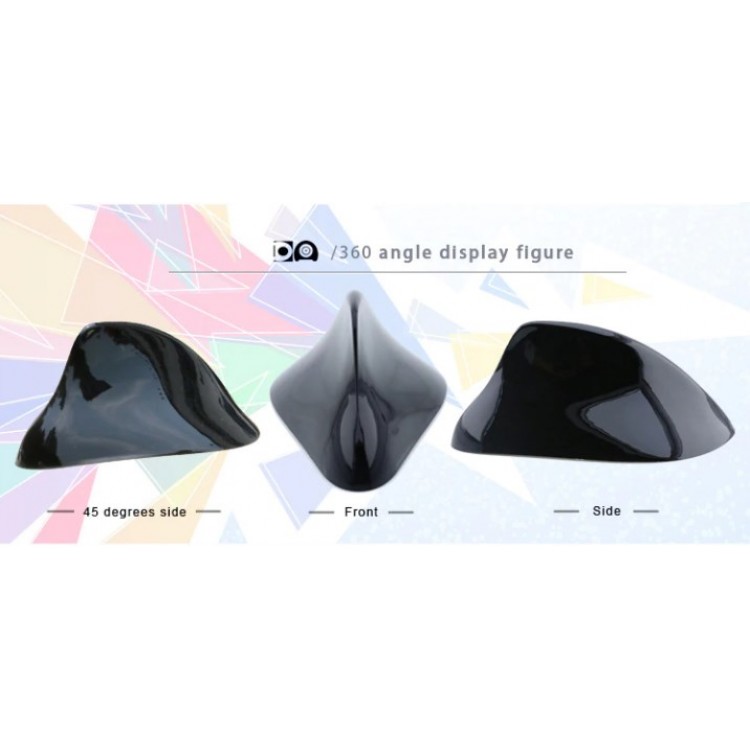 Balık Sırtı Köbekbalığı Aerodinamik Elektronik Ön Anten Siyah