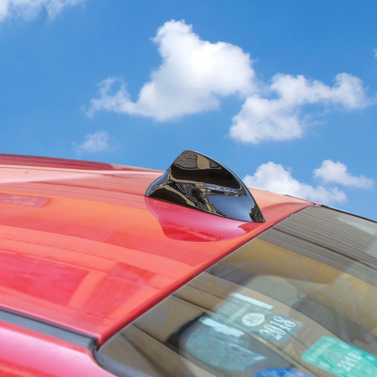 Balık Sırtı Köbekbalığı Aerodinamik Elektronik Ön Anten Siyah