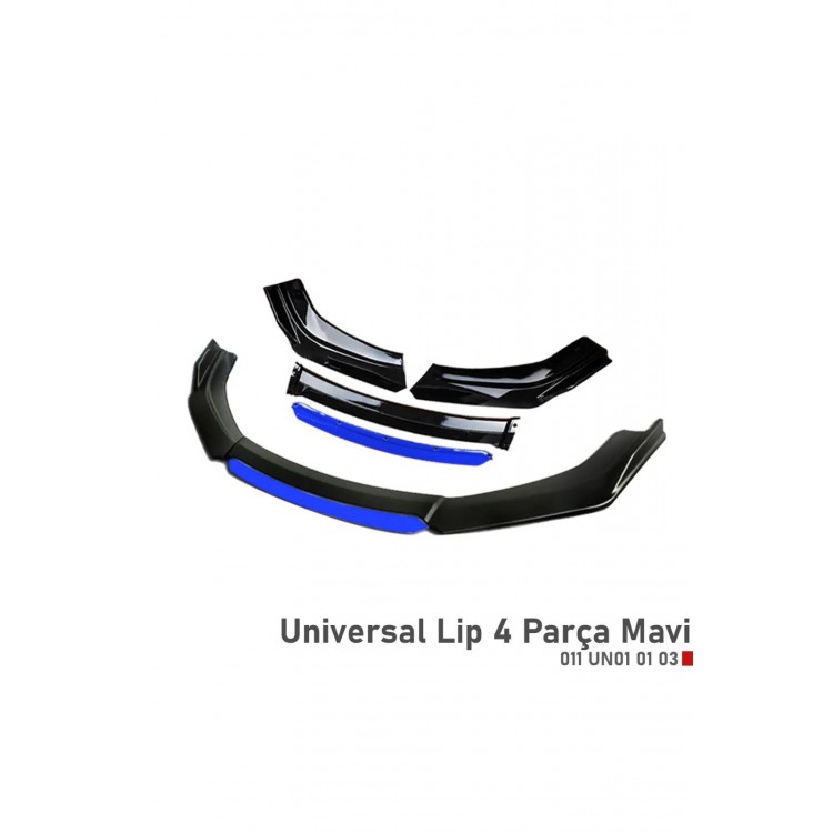 Universal FC5 Model Tampon Eki Ön Lip 4 Parça Siyah Mavi Universal FC5 Model Tampon Eki Ön Lip 4 Parça Siyah Mavi