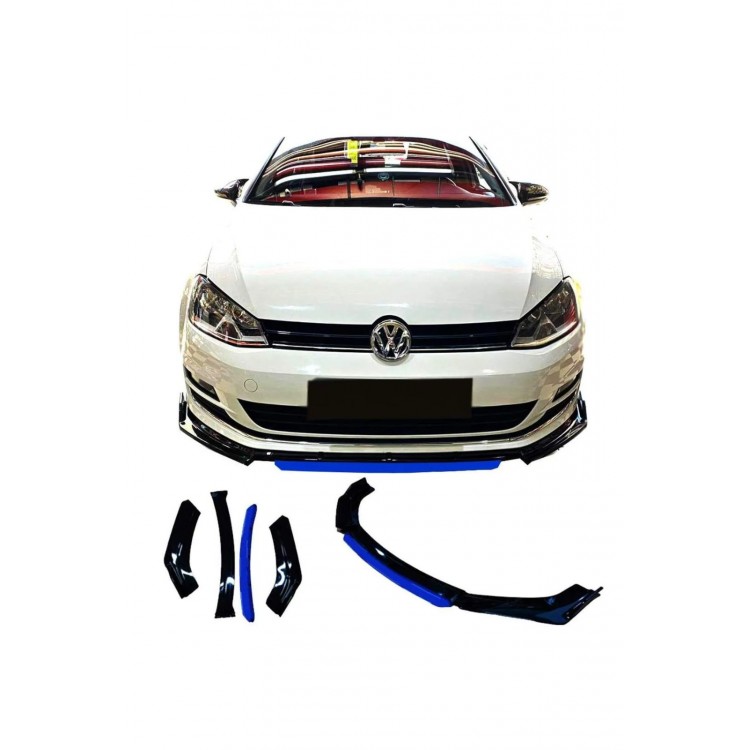 Universal FC5 Model Tampon Eki Ön Lip 4 Parça Siyah Mavi Universal FC5 Model Tampon Eki Ön Lip 4 Parça Siyah Mavi