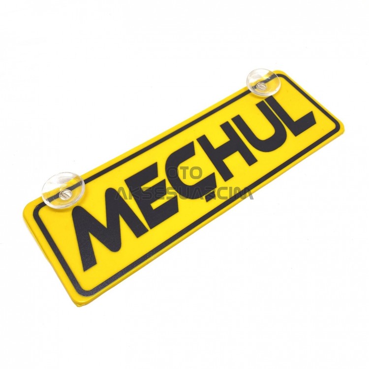 Meçhul Yazılı Sarı Dekor Plaka Vantuzlu Cam Süsü 22x7.5cm Meçhul Yazılı Sarı Dekor Plaka Vantuzlu Cam Süsü 22x7.5cm