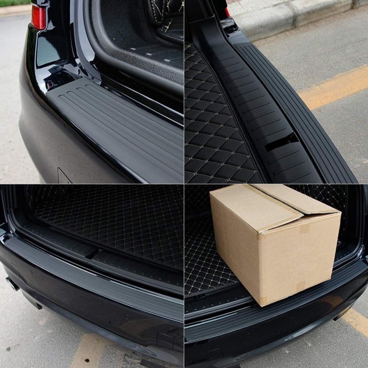 Arka Tampon Üstü Bagaj Eşiği Koruyucu Şerit 90cm Siyah