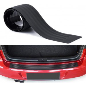 Arka Tampon Üstü Bagaj Eşiği Koruyucu Şerit 90cm Siyah