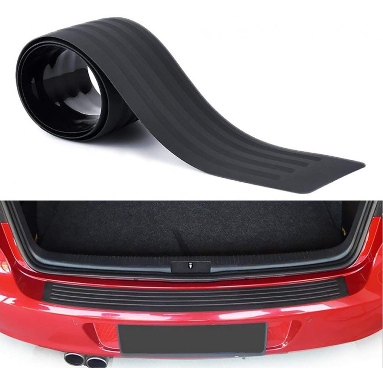 Arka Tampon Üstü Bagaj Eşiği Koruyucu Şerit 90cm Siyah