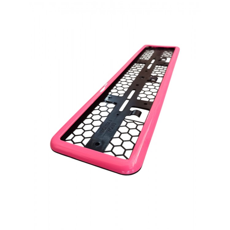 Çerçeveli Plakalık Plaka Altlığı Pembe 2'li Çerçeveli Plakalık Plaka Altlığı Pembe 2'li
