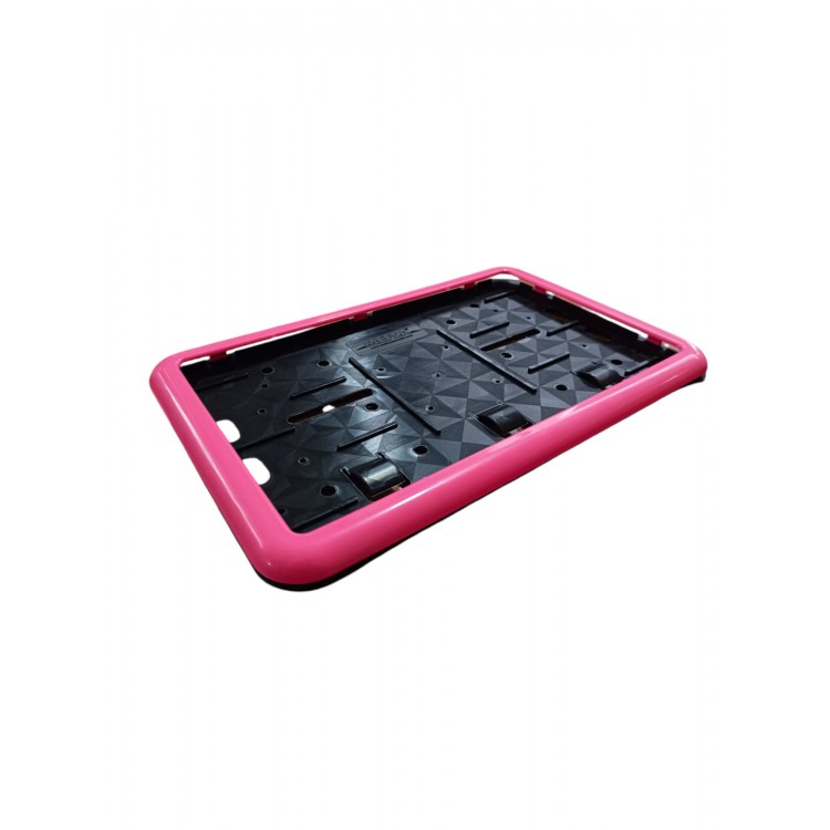 Çerçeveli Motor Plakalık Plaka Altlığı Pembe 17x26 cm Çerçeveli Motor Plakalık Plaka Altlığı Pembe 17x26 cm