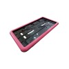 Çerçeveli Dikdörtgen Plakalık Plaka Altlığı Pembe  32x17 cm