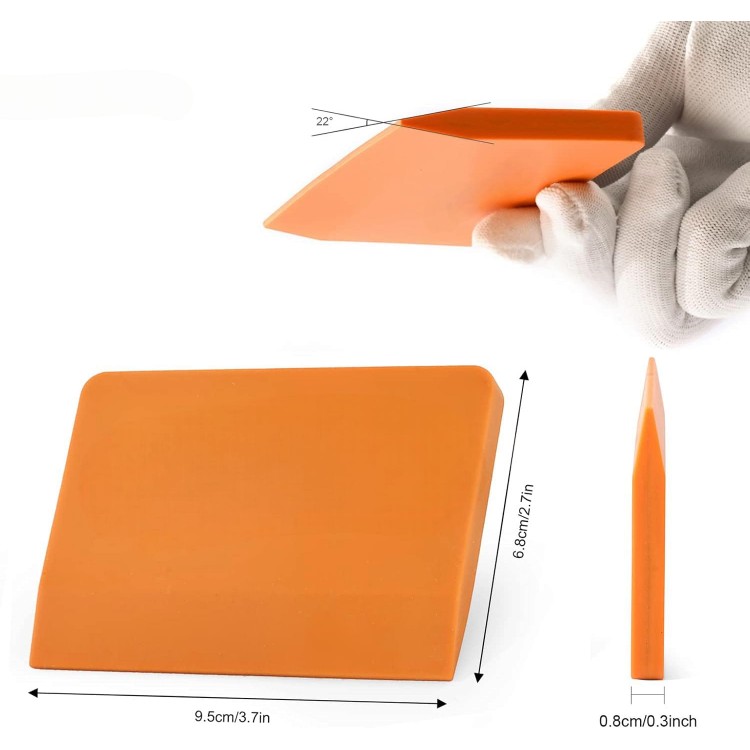 PPF/TPH Silikon Çekçek Ragle Cam Filmi Çekme Uygulama Aparatı Turuncu 9.5x7cm PPF/TPH Silikon Çekçek Ragle Cam Filmi Çekme Uygulama Aparatı Turuncu 9.5x7cm